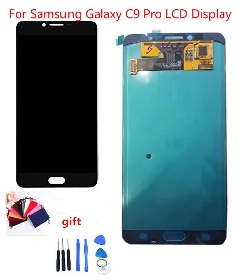 

H-shirley Replacement for Samsung Galaxy C9 Pro / C9000 LCD Display Touch Screen Digitizer Assembly +gift