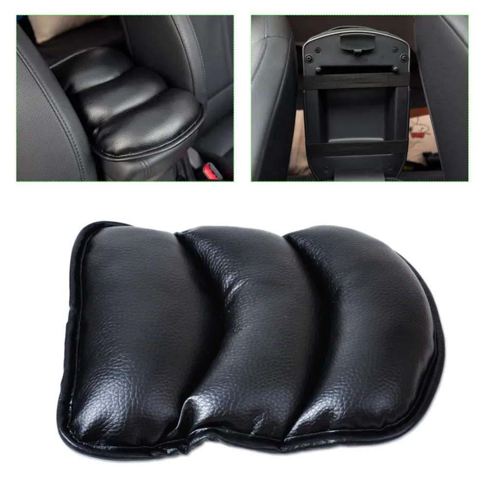 

ZUCZUG Car Leather Central Armrest Console Box Pad Cover Cushion Support Box Arm Rest Seat Box Padding Protective Case Soft