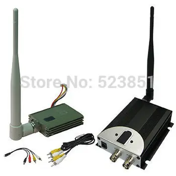 

Hot Sale 1.2GHz 400mW wireless video transmitter with 8 channels 1.2G video transceiver for wireless CCTV Security System