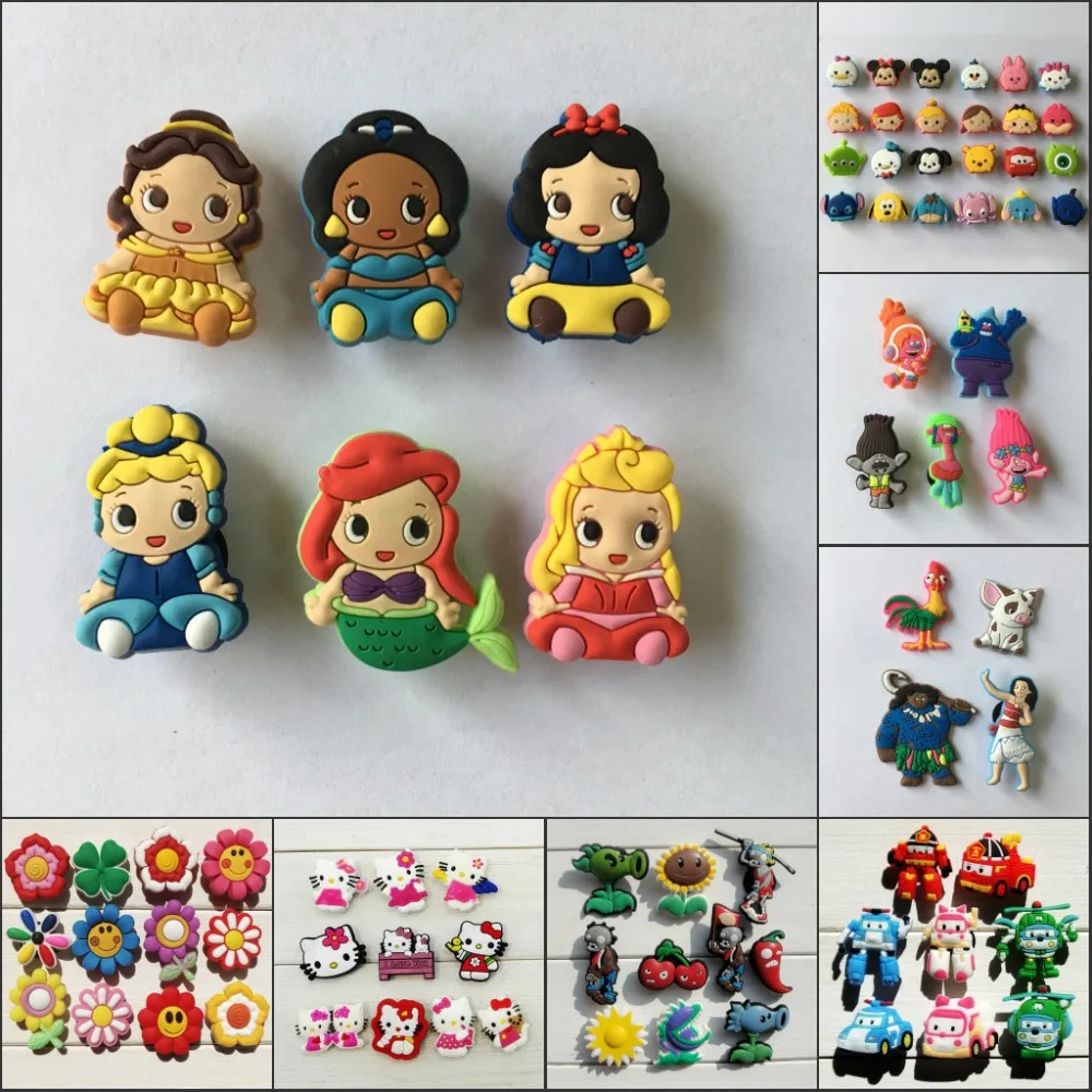 

8pcs/lot Pet Shop/Fruits/Hotel Transylvania PVC Shoe Charms,Shoes Accessories Fit Bands Bracelets Croc JIBZ,Kids Gift