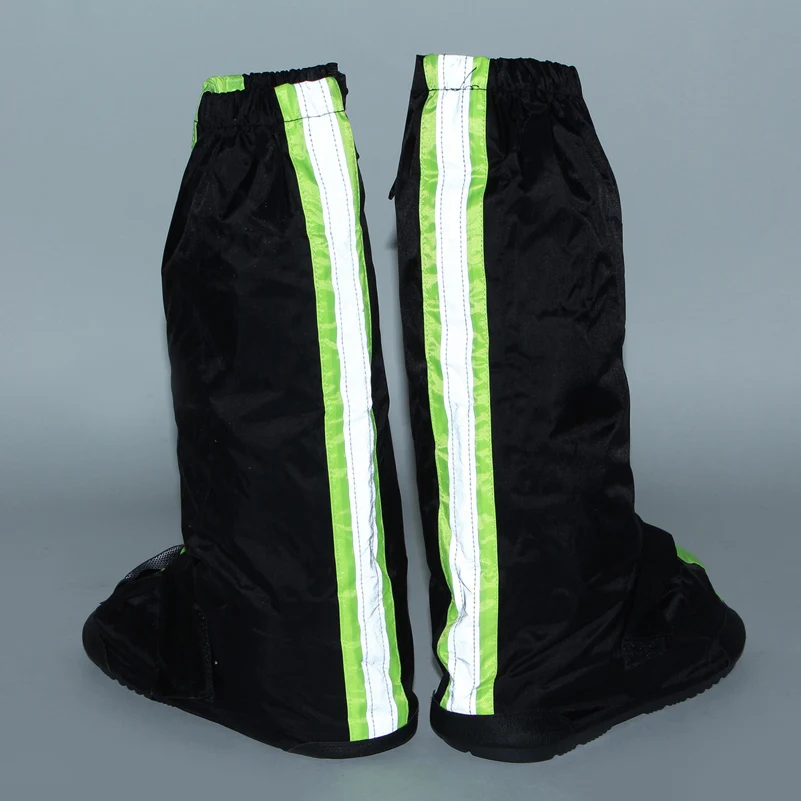 CHCYCLE riutilizzabile Impermeabile copertura di scarpe moto ciclismo stivali da pioggia moto equitazione scarpe covers antiscivolo con riflettori