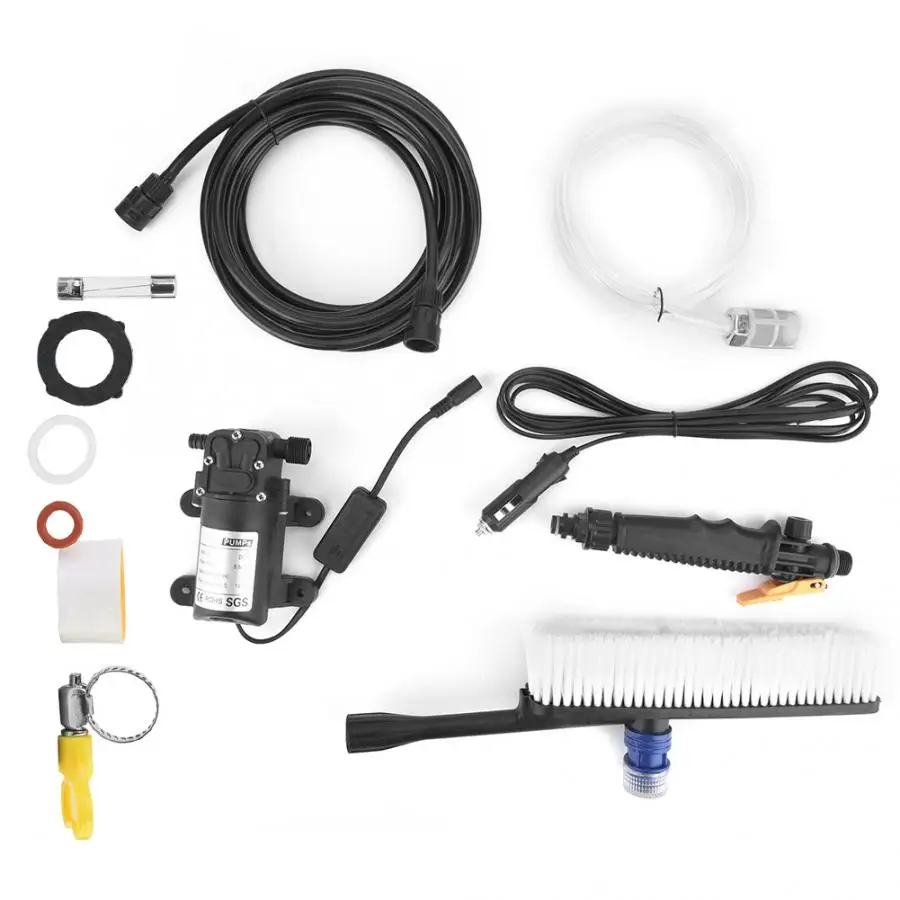 

24V Electrical Car Wash Pump Cleaning Tool Washing Kit with Brush Foam Bottle