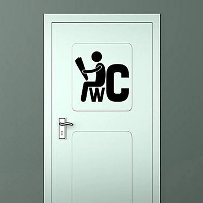 

Creative art bathroom wc wall stickers DIY home decoration vinyl stickers JG2344 wallpaper