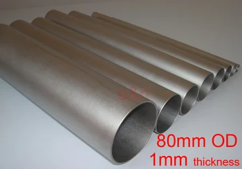 

80mm OD 78mm ID 80*1*500 GR2 titanium tube TA2 titanium alloy pipe anti-corrosion auto vent pipe Thin-wall Ti tubing