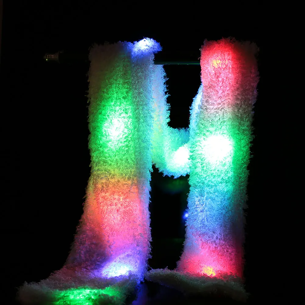 Забавный флэш-шарф светодиодный-показ шарф для рождества Прямая