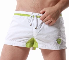 Seobean мужские шорты для бега повседневная одежда нейлоновая подкладка сетка летние эластичные пляжные шорты быстросохнущие сетчатые широкие трусы Sungas - Цвет: Белый