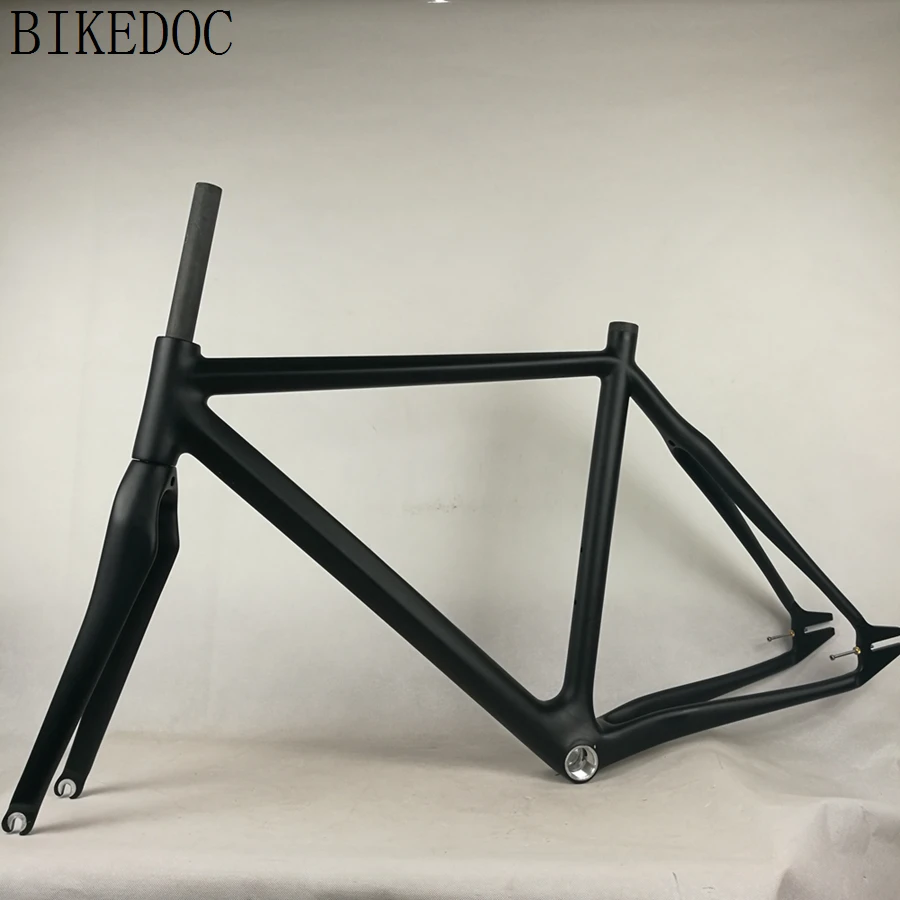BIKEDOC 700C карбонная Трансмиссия без свободного хода рамка T700 Cuadro Bicicleta Carbono углерода велосипед рама