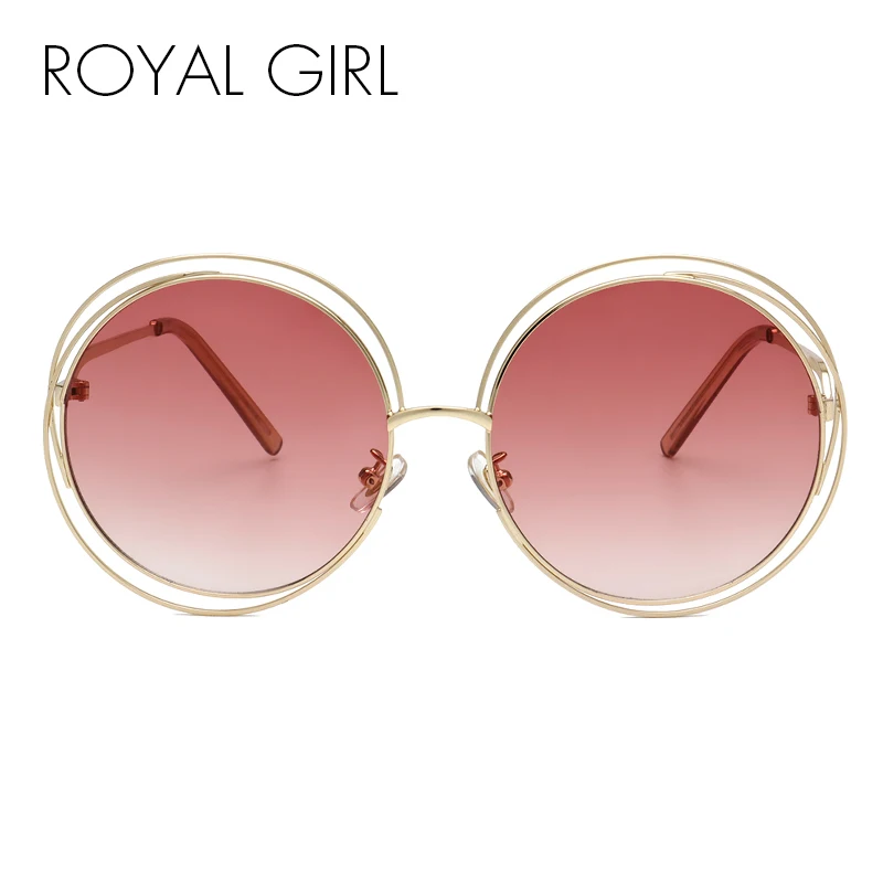 Royal Girl Качество Pretty Women Branded Designer прозрачных круглых очков Солнцезащитные очки
