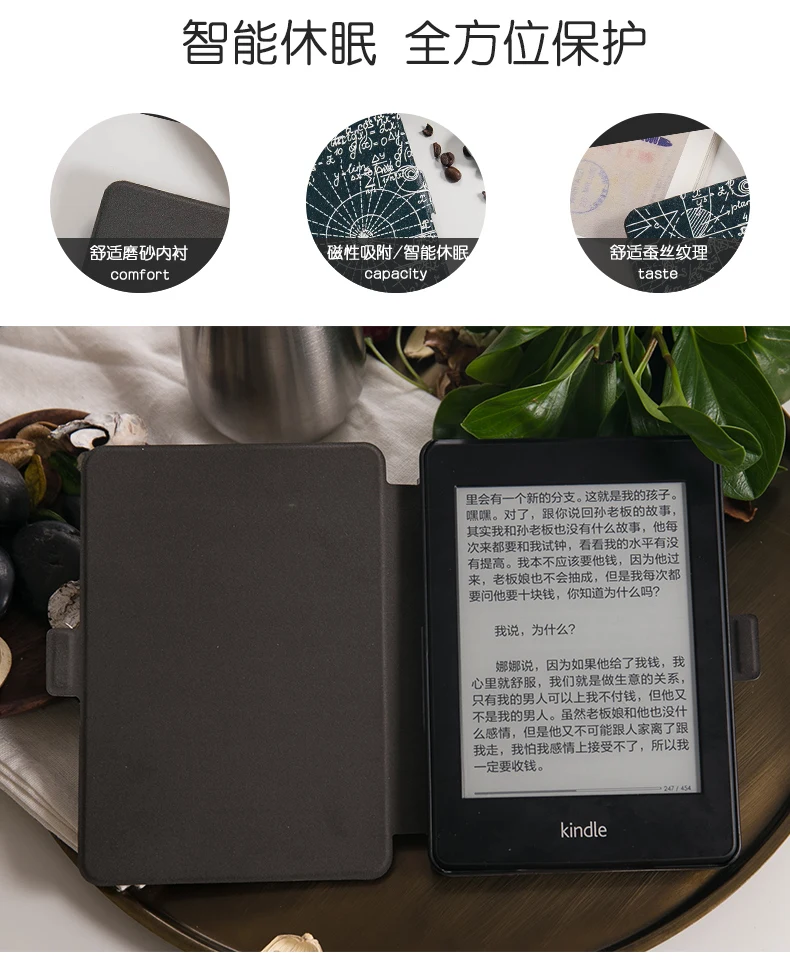 Зеленый окрашенный чехол для Amazon новый Kindle Paperwhite 2018 выпущенный чехол funda для Kindle Paperwhite 4 чехол мультфильм тигр