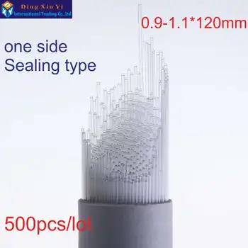 

500pcs/lot 0.9-1.1*120mm Melting point of capillary Laboratory measurement of capillary one side Sealing type