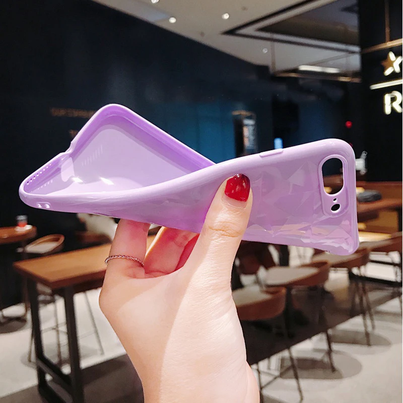 Прозрачный 3D чехол для iphone 8 7 6 S Plus X 10 XR XS MAX чехлы с алмазным узором iPhone s