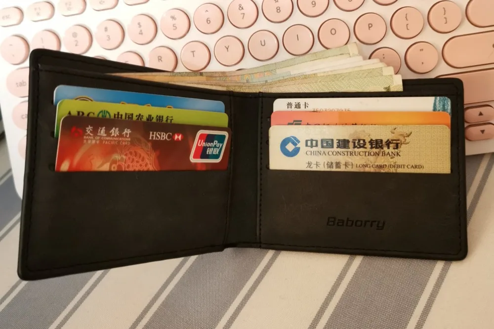 Кошелек для долларов тонкий кошелек портмоне для Для мужчин с функцией блокировки Rfid Деньги Кошельки для Для мужчин с держатель для карт Fashinal