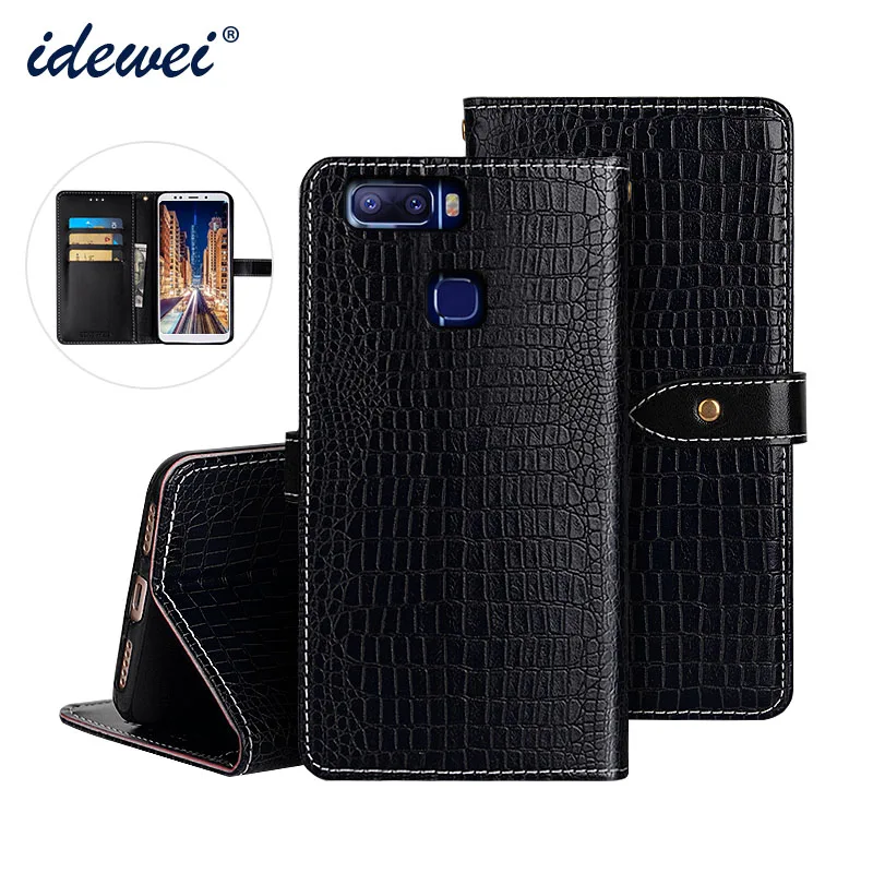 IDEWEI для Leagoo S8 Pro чехол Роскошный кожаный флип-чехол защитный телефона с