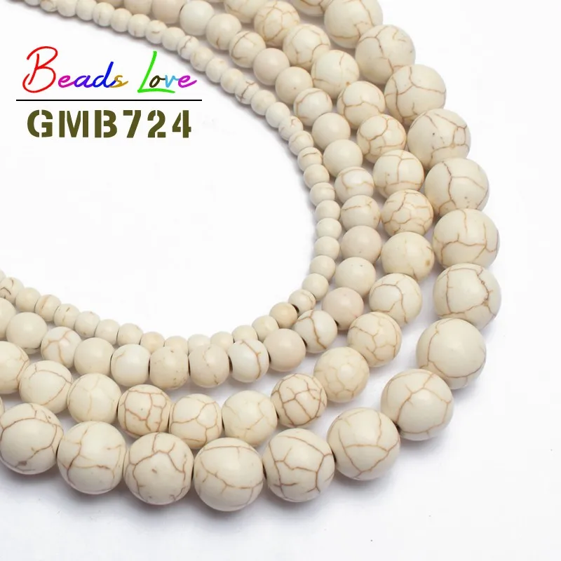 

Hot Sale 15.5" Turquoises Round Beads For Jewelry Making Natural Stone Beads Diy 6 8 10 12mm Pick Size Free Shipping Aa-F00040