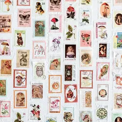 Штампованная лента винтажная почтовая серия креативные кофейные растения и бумажные украшения наклейки для дневника Скрапбукинг