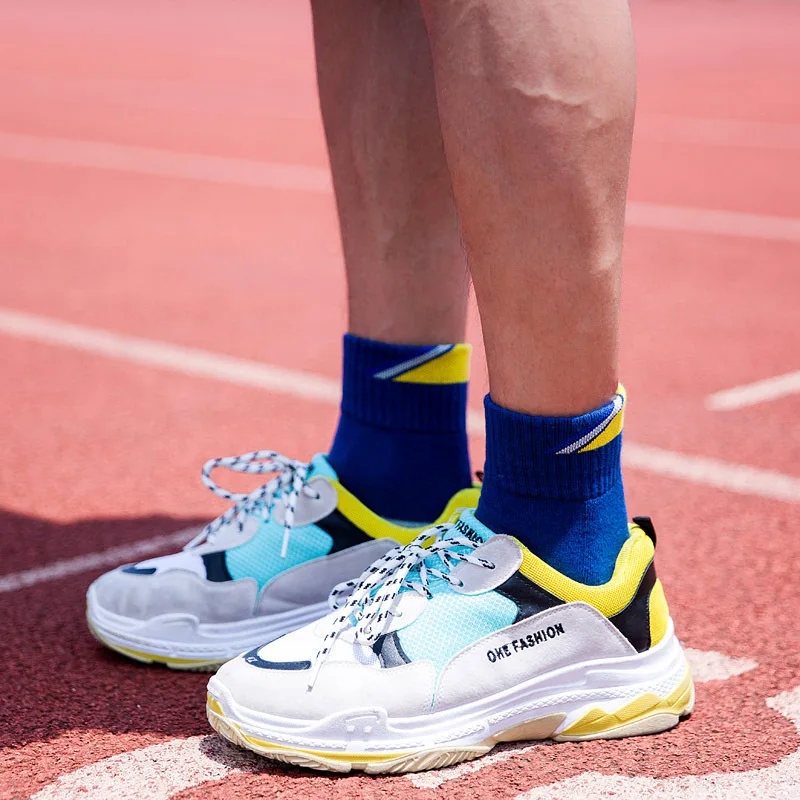 5 زوج/وحدة القطن الرجل الجوارب جوارب ضغط الصبي سميكة الشتاء القياسية meias جيدة جودة تنفس شير العمل الجوارب 5 ألوان