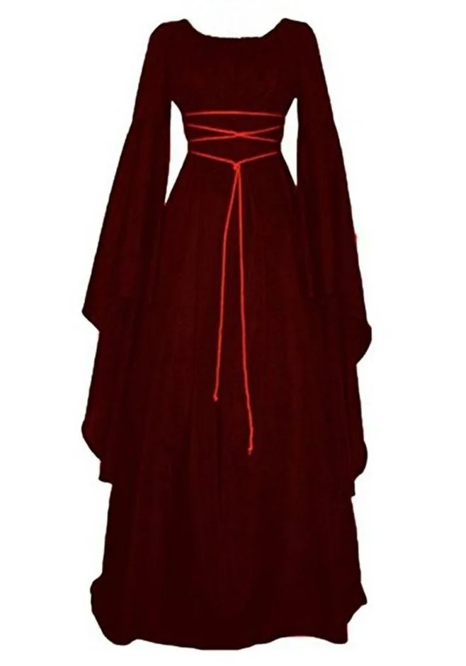 Косплей Черный 6 цветов Виктория ведьмы Леди Хэллоуин вампир призрак Черная Королева нарядное платье костюм S-2XL