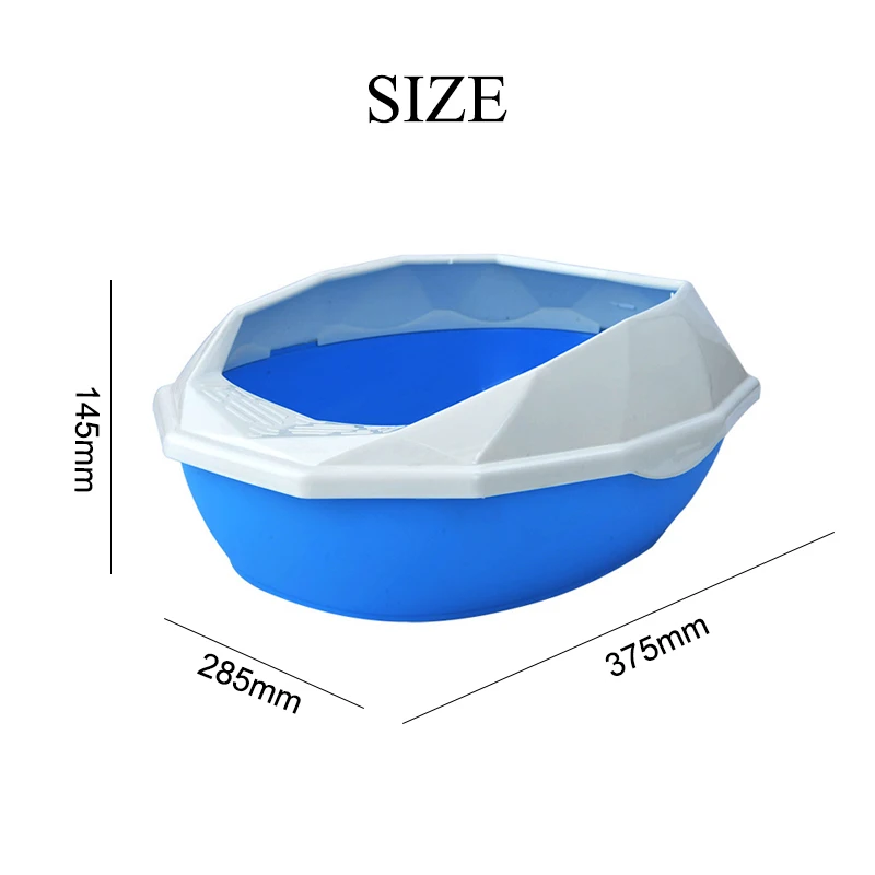 Пластиковая коробка для помёта для домашних животных, полузакрытая, антимногоразовая, для кошек, для домашних животных, очиститель для туалета, съемные принадлежности