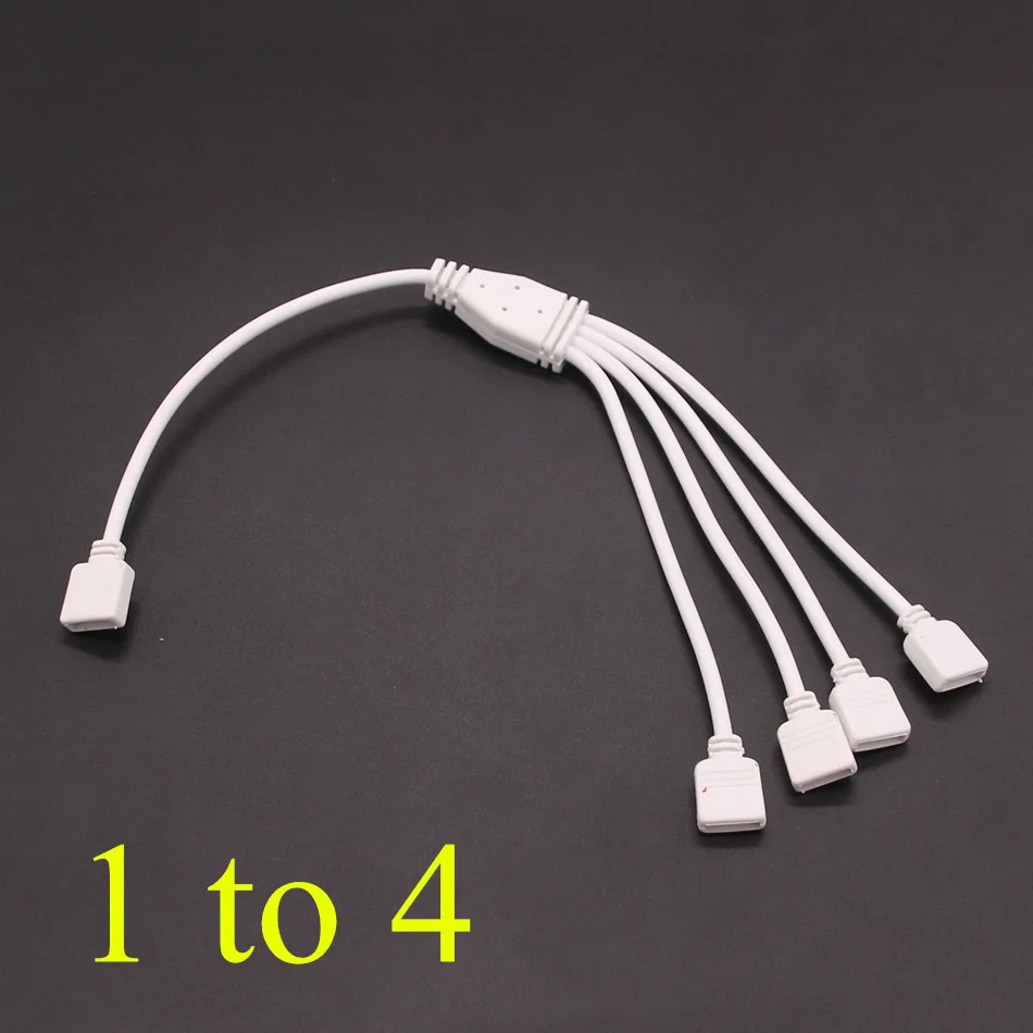 BEILAI 4pin RGB соединительный узел 1 до 2 3 4 сплиттер Женский удлинитель Кабель для