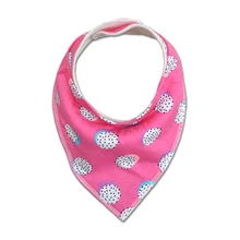 Детская бандана, детские полотенца, Слюнявчики в полоску и драконы, нагрудник с принтом фруктов, треугольные шарфы, нагрудники с двойной пряжкой BB0151