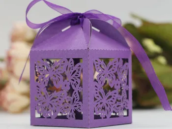 

creative butterfly dance spring story carved candy bag DIY new marriage charm Shower Favor Boxes Wedding Party Gift hold bag