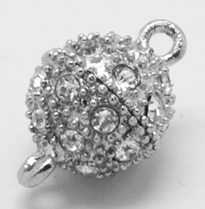 

Round Alloy Rhinestone Magnetic Clasps Platinum,50sets 23x14mm,Hole: 2mm; 20Sets 10x17mm,hole: 1.8mm; 50pcs 15.5x10mm, Hole: 2mm