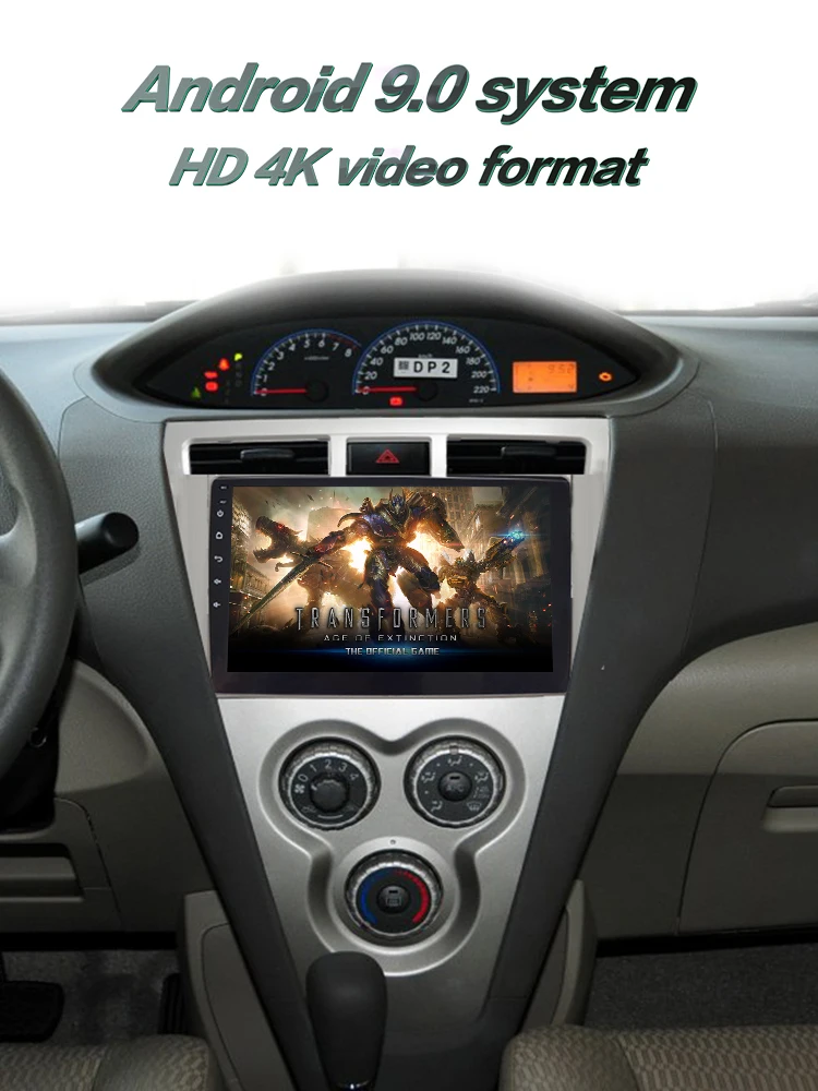 Clearance 4G LTE Android 9.0 car gps multimedia video radio player in dash for Toyota vois 2011 2008-2013 years navigation stereo 1