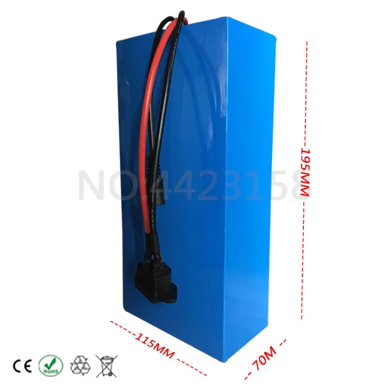 Top 36V 12AH 500W electric bicycle battery 36v 12ah Lithium battery pack 36V 12AH ebike battery with 42V 2A Charger free duty 3