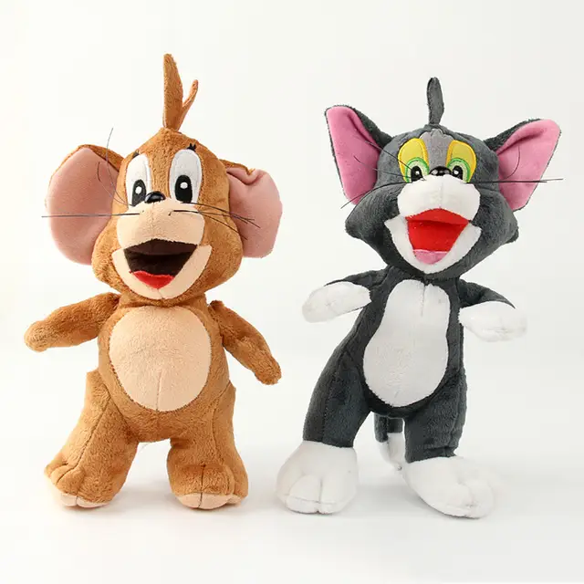 Us 636 5 Di Scontogiocattoli Per Bambini Cartone Animato Di Tom E Jerry Peluche Giocattoli 25 Cm Tom Cat Jerry Mouse Peluche Morbido Peluche