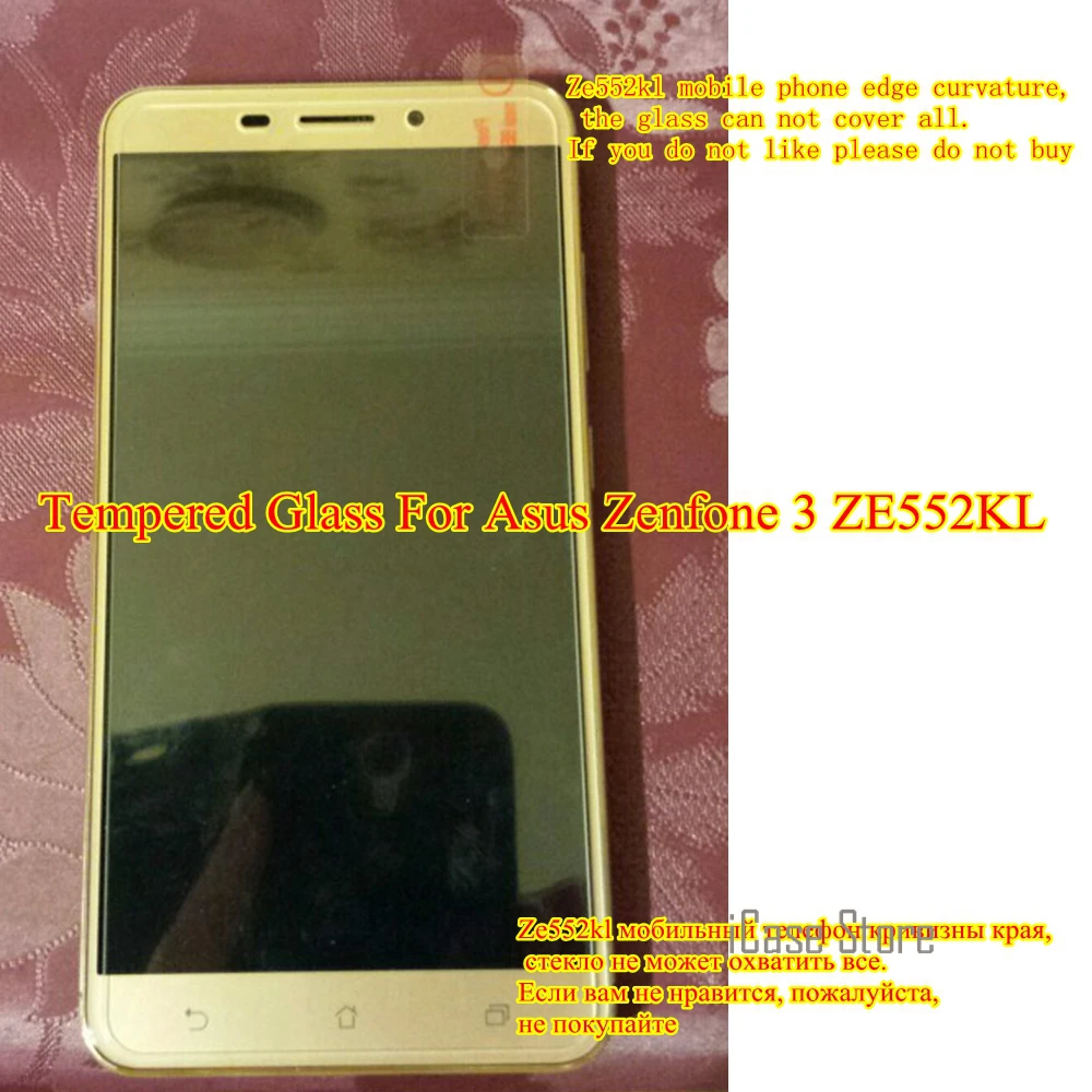 

ZE552KL Premium Tempered Glass For Asus Zenfone 3 ZE552KL ZE552 552KL ZE KL Screen Protector Film case