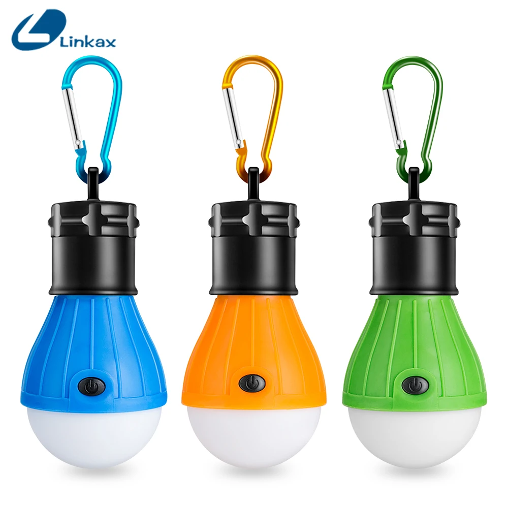 

Mini Portable Handy LED Bulb Light 3 Modes Hook Tent Lamp Outdoor Soft Emergency Tent Light Energy Saving For Camping Hunting