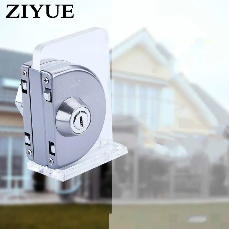 

Free Shipping 304 Stainless Steel Sliding Central Glass Door Lock Without Hole