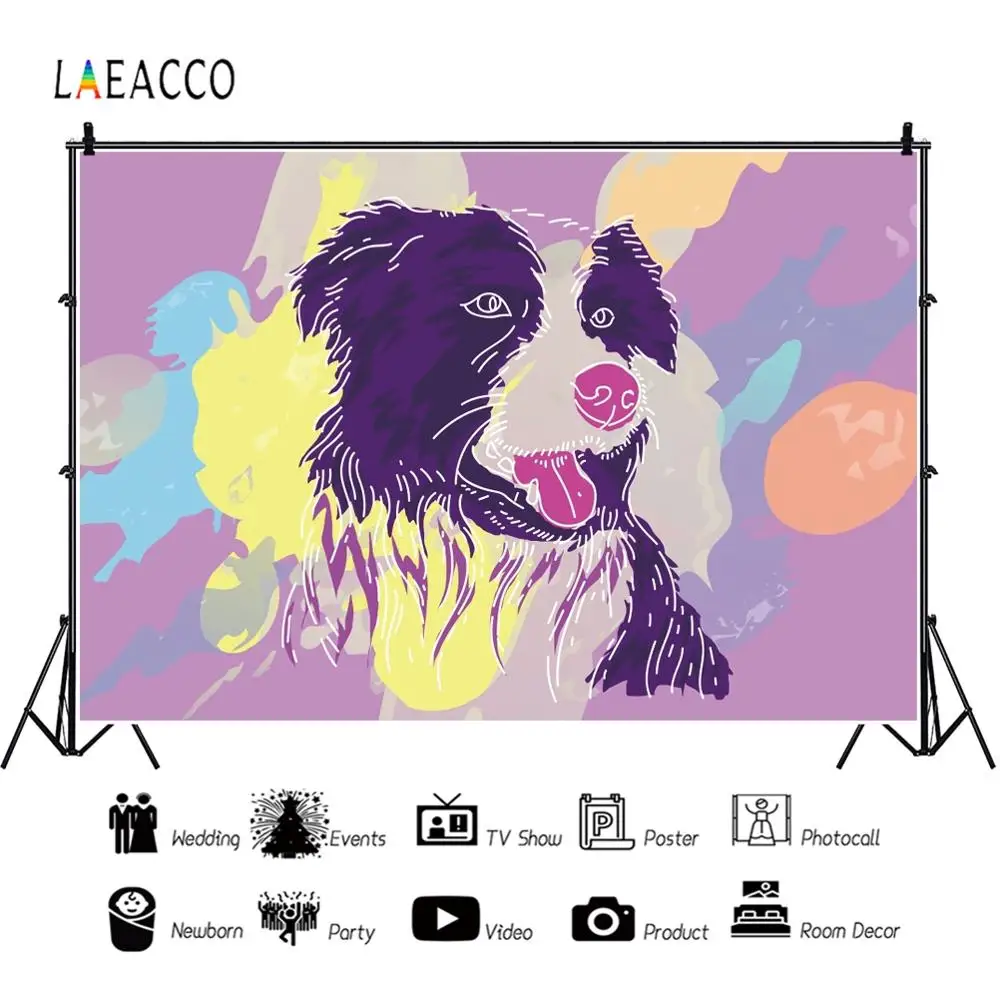 Laeacco фоны для фотосъемки с изображением собаки из мультфильма детской фотосессии