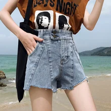 Женские джинсовые шорты новые летние модные женские джинсовые шорты красивые подростковые шорты в Корейском стиле S06