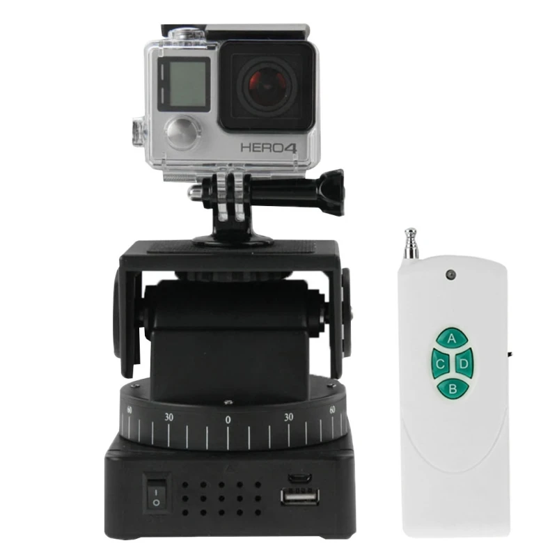 Prix pour Yt-260 1/4 ''screw télécommande motorisé pan tilt pour gopro hd xiaomi yi dslr caméras d'action accessoires universel Prix pour Yt-260 1/4 ''screw télécommande motorisé pan tilt pour gopro hd xiaomi yi dslr caméras d'action accessoires universel