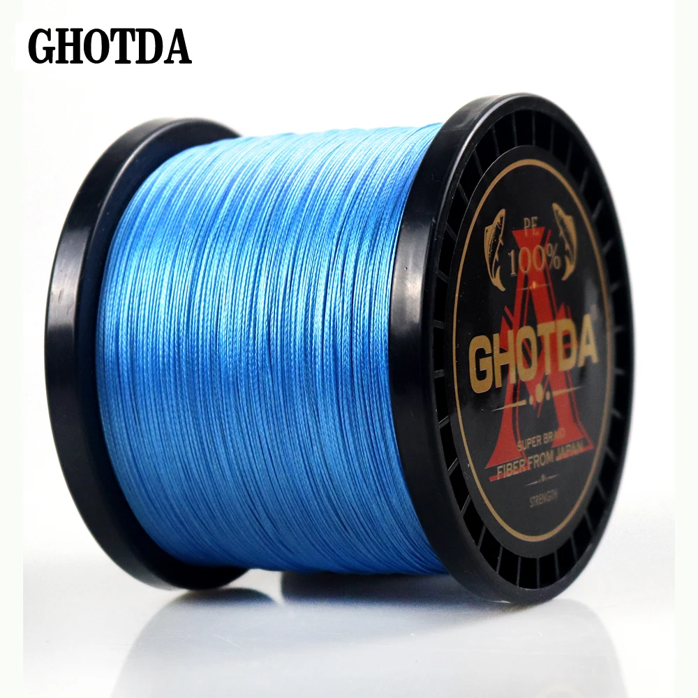 8 прядей плетения из полиэтиленовой плетеной лески GHOTDA1000M 13 фунтов 119LB|Рыболовные