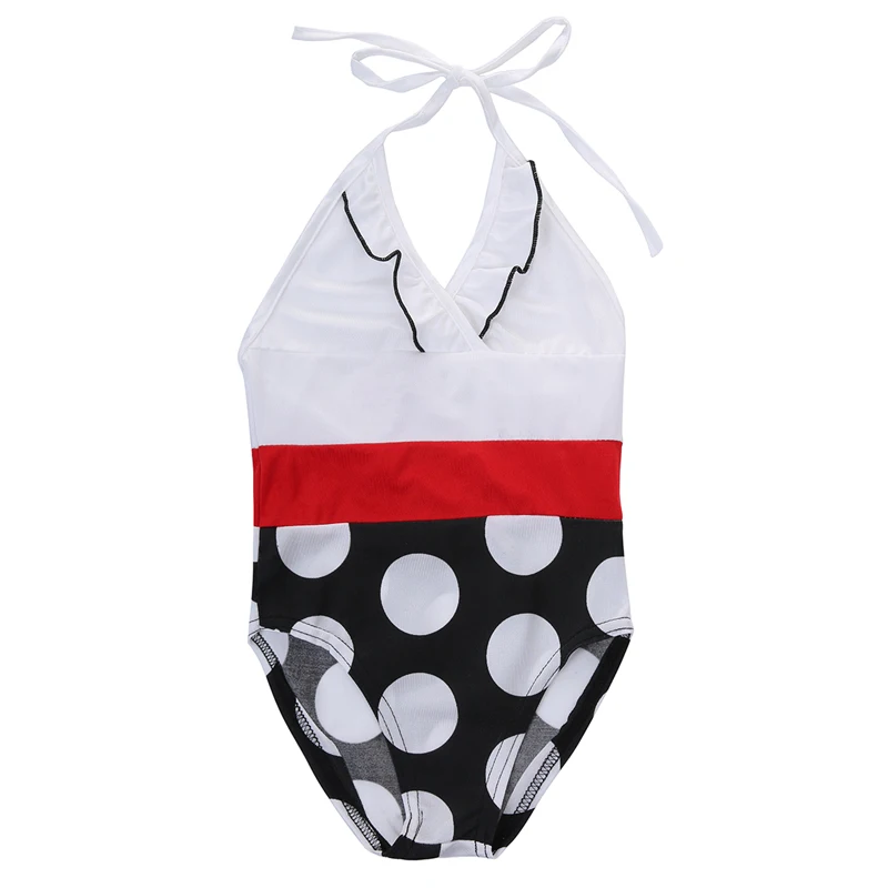 

Toddler Kids Girls Polka Dot One Piece Swimsuit Girl Monokini Swimwear Bikini Bathing Suit Swimming Beachwear Swimsuit 2-7Y