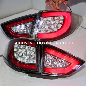 

For HYUNDAI Tucson IX35 LED Rear Lights 2009-2013 Black Housing Clear Cover SN Type