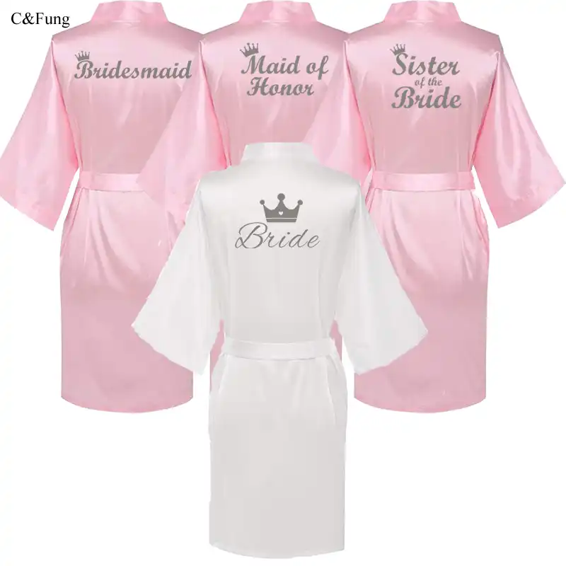 pink kimono dressing gown