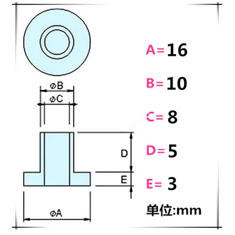M3 транзистор пластиковая шайба изоляции Втулка пластиковая нейлоновая втулка кольцо белый 100/280 шт
