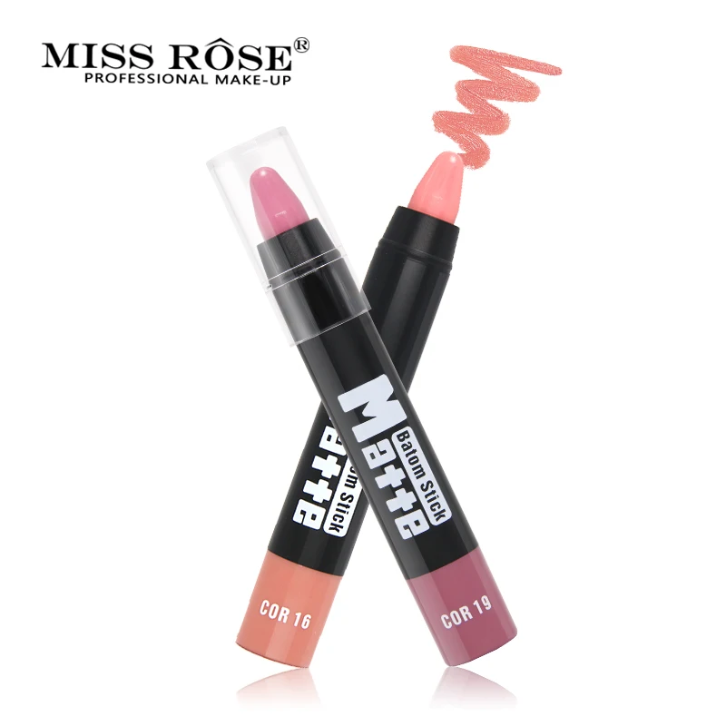 Матовая губная помада Miss Rose водостойкая стойкая для макияжа легко носить