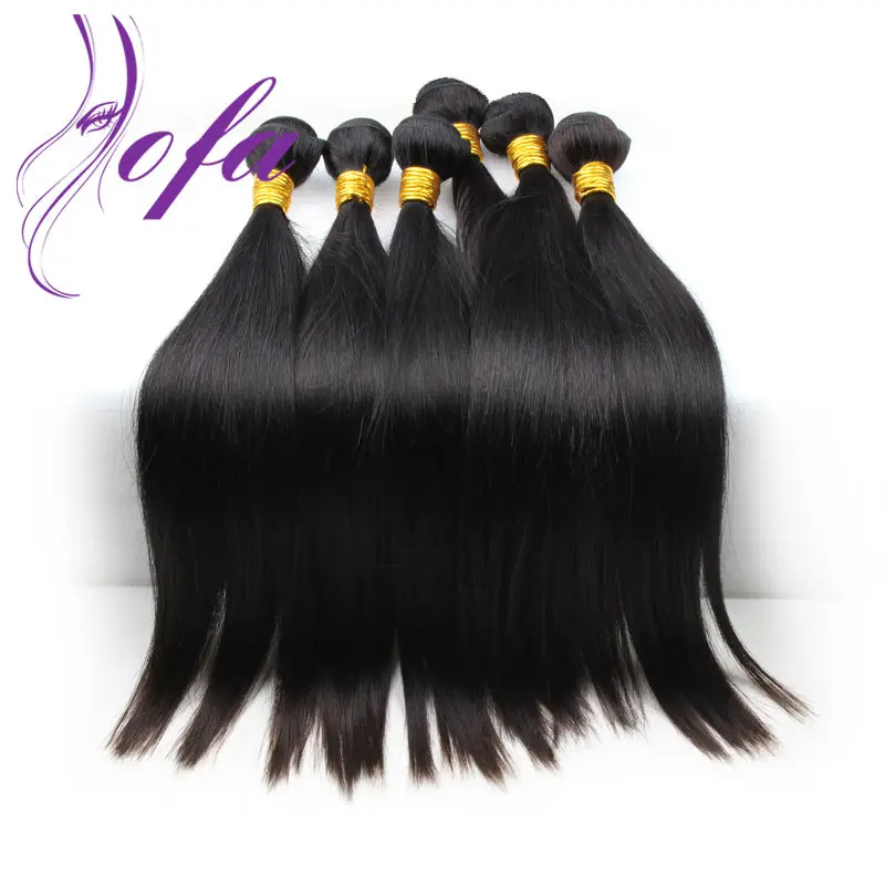 

3pcs human hair extension no shedding very soft sew in weave brazilian virgin straight hair AOFA human hair extension