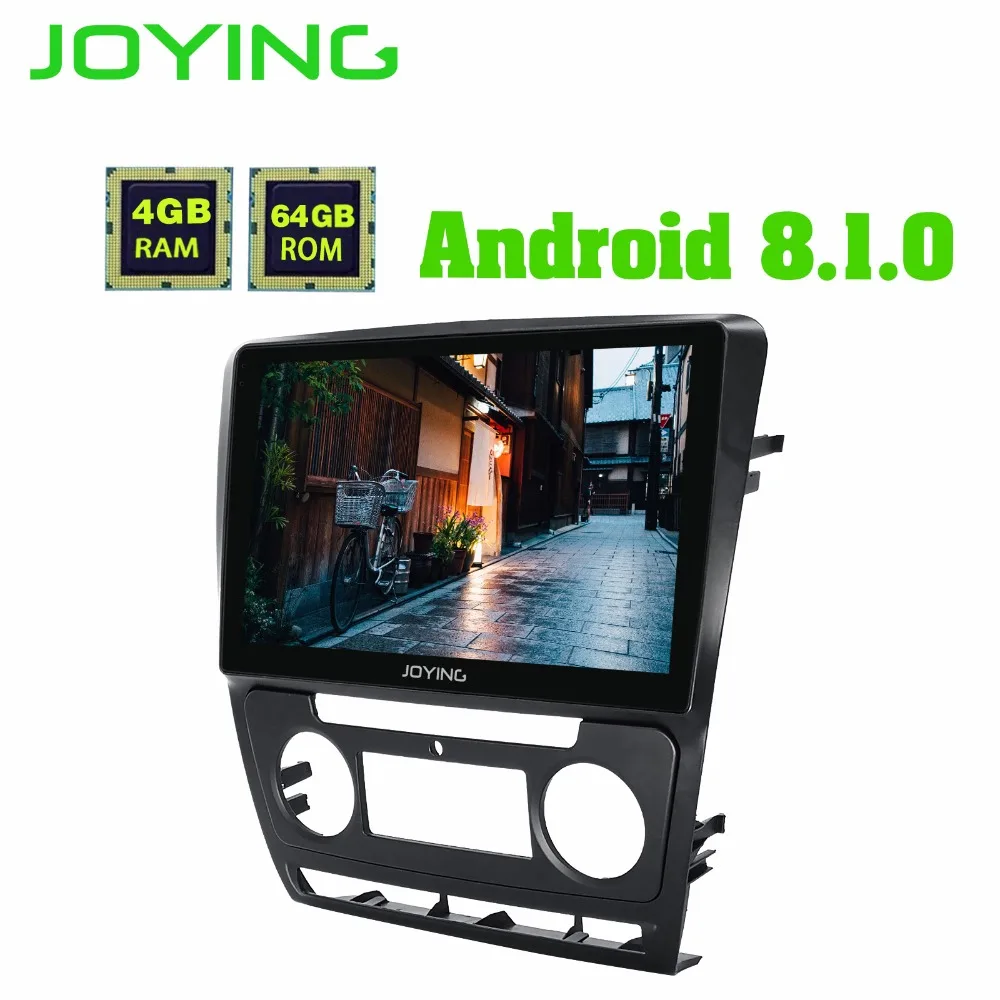 Perfect JOYING 10.1" 4GB 2 din car radio Android 8.0 built in GPS Maps for Skoda Octavia 2014 support RCA Video output parking sensor 4