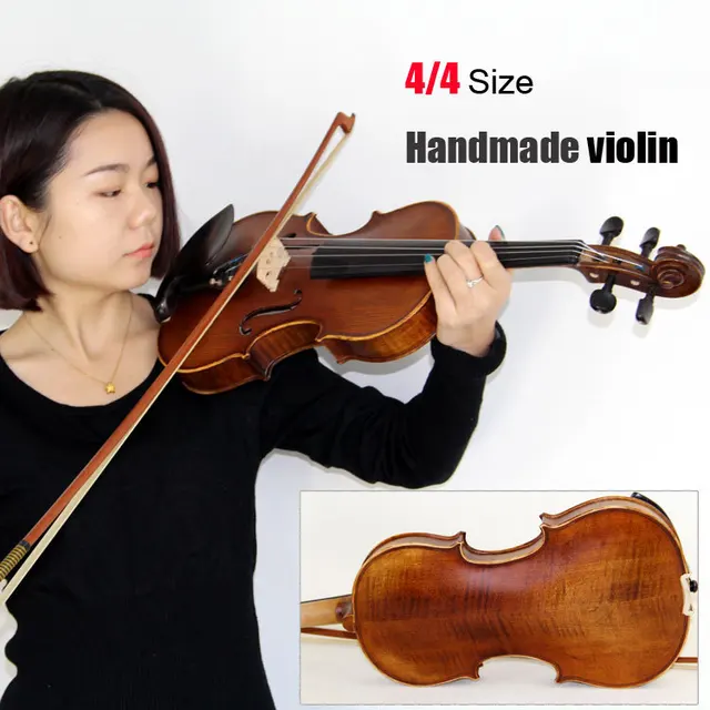 Cheap New Violin 4/4 Size Violin handmade violin with free bow free case Handmade oil varnish Bright Tone Cheap New Violin 4/4 Size Violin handmade violin with free bow free case Handmade oil varnish Bright Tone