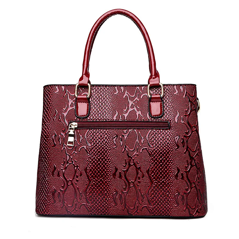 Модная женская сумка со змеиным узором, винтажная, дизайн, женская сумка на плечо, повседневная, высококачественная, женская сумка-мессенджер, Прямая поставка, заказ