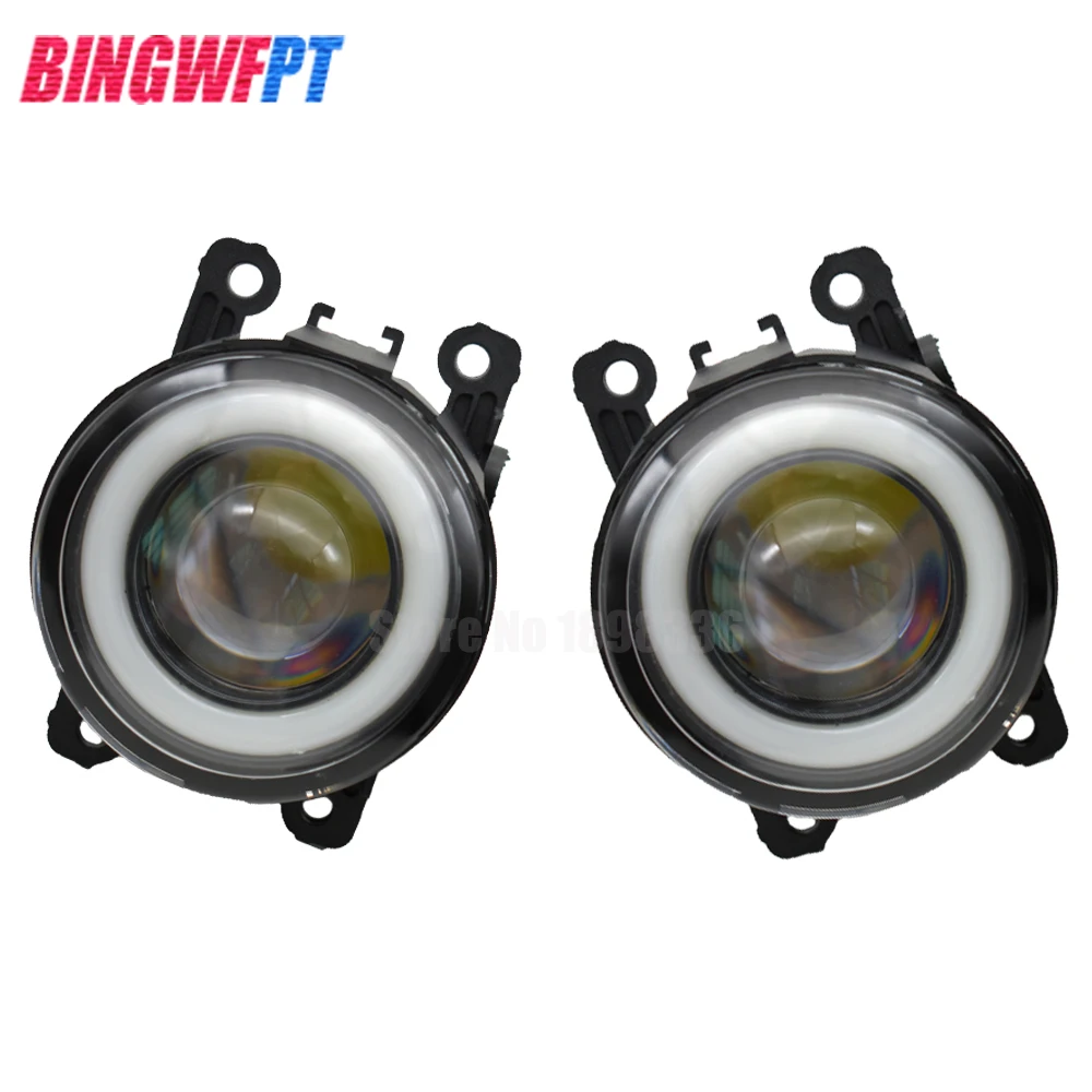 

2pcs Car LED Lamp Fog Light + Angel Eye 12V For Citroen C4 Aircross 2012-2016 For Citroen C4 CACTUS 2014-2016 For C4 Picasso