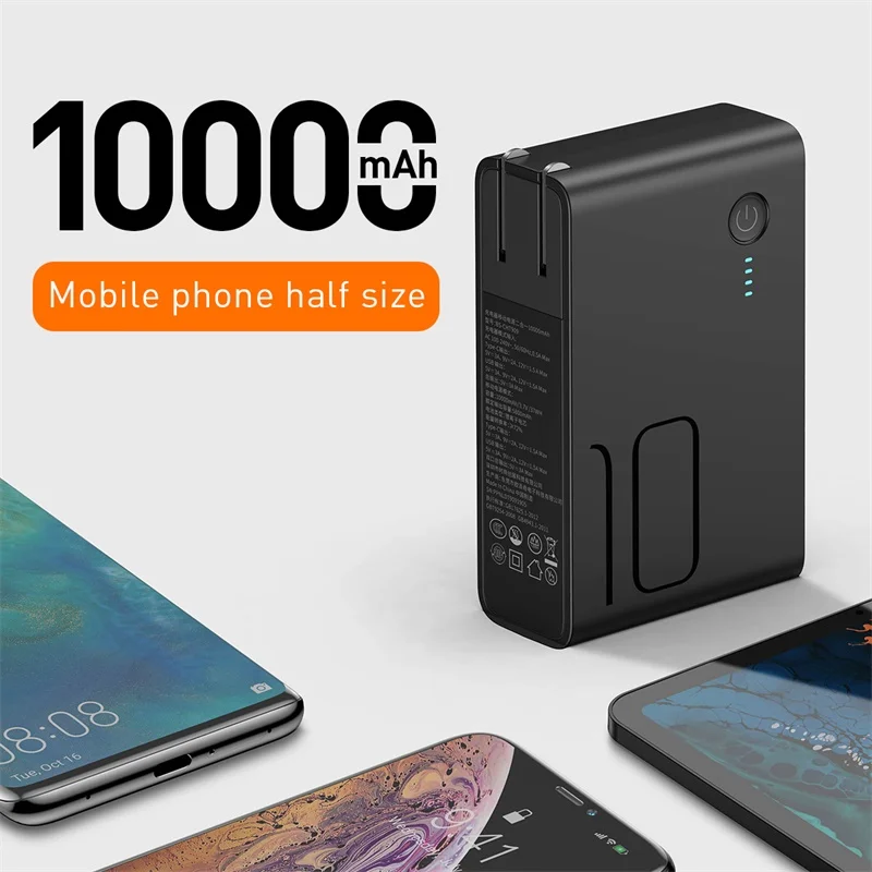 Baseus 10000 мАч USB зарядное устройство, внешний аккумулятор USB C PD 3,0 QC 3,0, быстрая зарядка 3,0, портативное Внешнее зарядное устройство