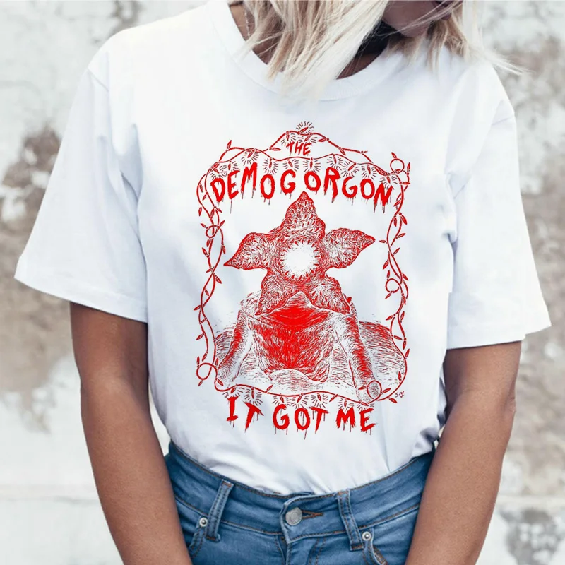 غريب الأشياء T قميص ulzzang رداء علوي غير رسمي المحملة قمصان التي شيرت تي شيرت الإناث فام الملابس المتناثرة مضحك الفيلم قميص غريب الأشياء T قميص ulzzang رداء علوي غير رسمي المحملة قمصان التي شيرت تي شيرت الإناث فام الملابس المتناثرة مضحك الفيلم قميص