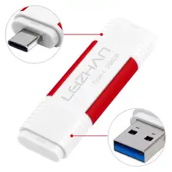 Leizhan OTG USB флэш-накопитель type-C 256 ГБ 128 Гб 64 ГБ 32 ГБ 16 ГБ USB C накопитель для huawei P30, samsung S10 S9 S8 USB 3,0 Стик