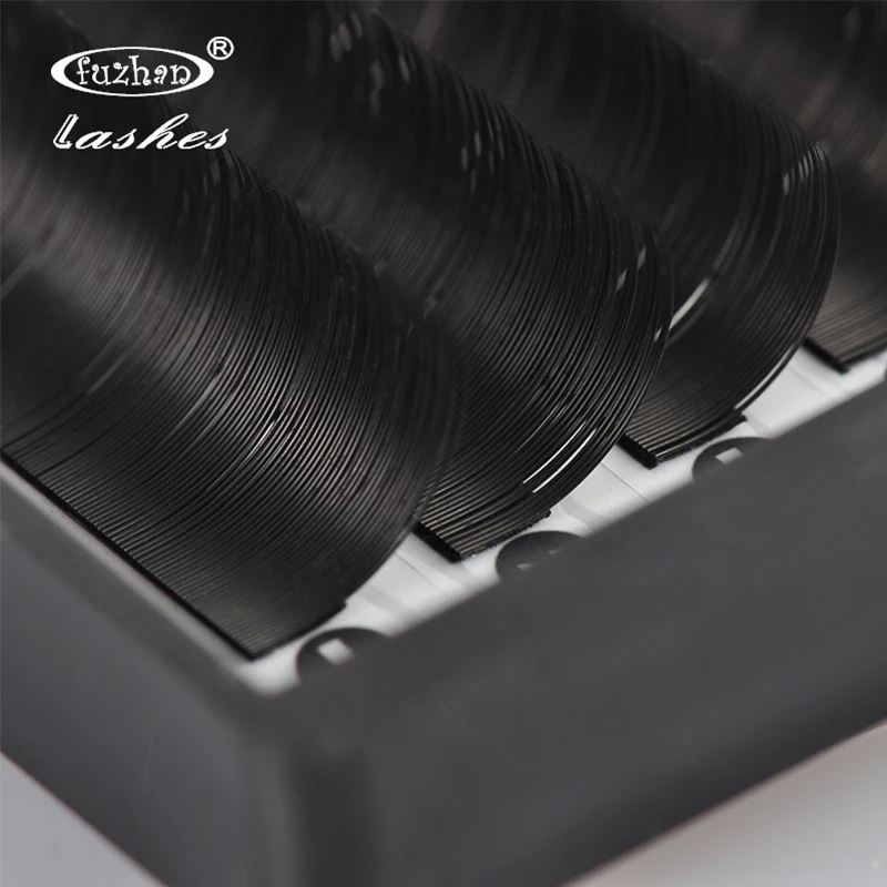 

FUZHAN, 2 trays, 8-13mm Mixed-Lengths Natural Dense Individual Long Cluster Mink False Eyelashes Extension Mink-A